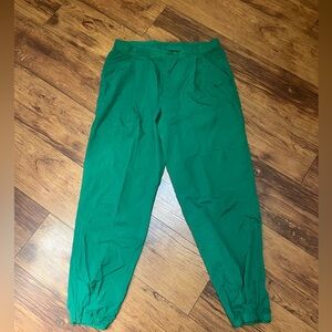 90s NIKE Nylon Track Pants Womens Large Green Vintage - Leisure - unique